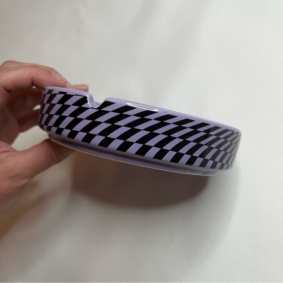 Urban Outfitters Blaze Day Disco Ball Smiley Face Retro Checkerboard Ashtray NWT - Picture 7 of 16